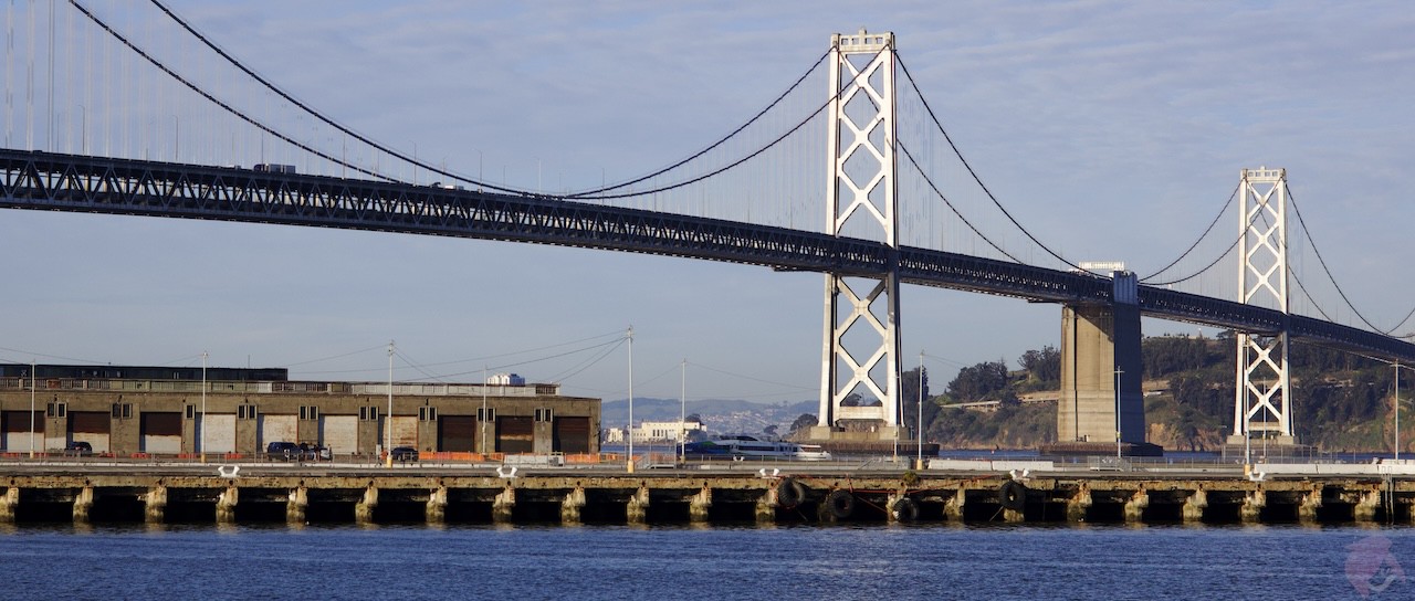 An image of The Bay Bridge in San Francisco, California, USA.